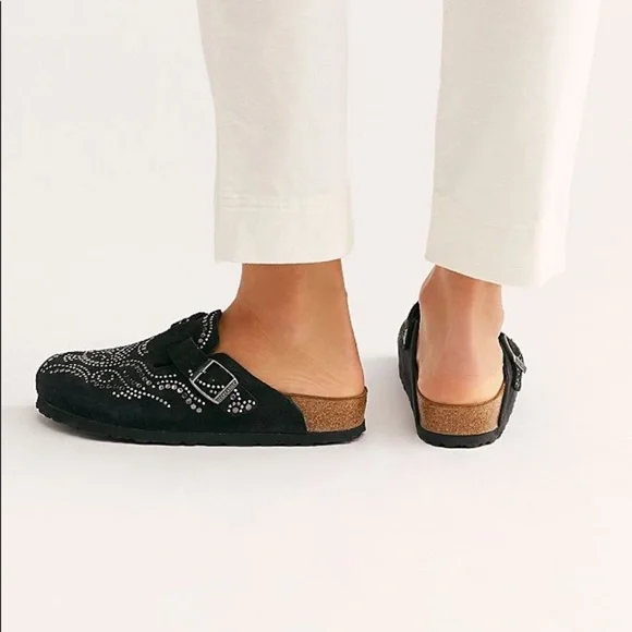 NEW Birkenstock Boston Clogs + Hammered Silver